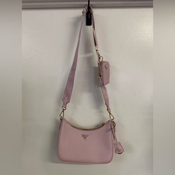Prada Re-Edition 2005 Pink Alabaster Saffiano Leather Bag - Picture 12 of 16